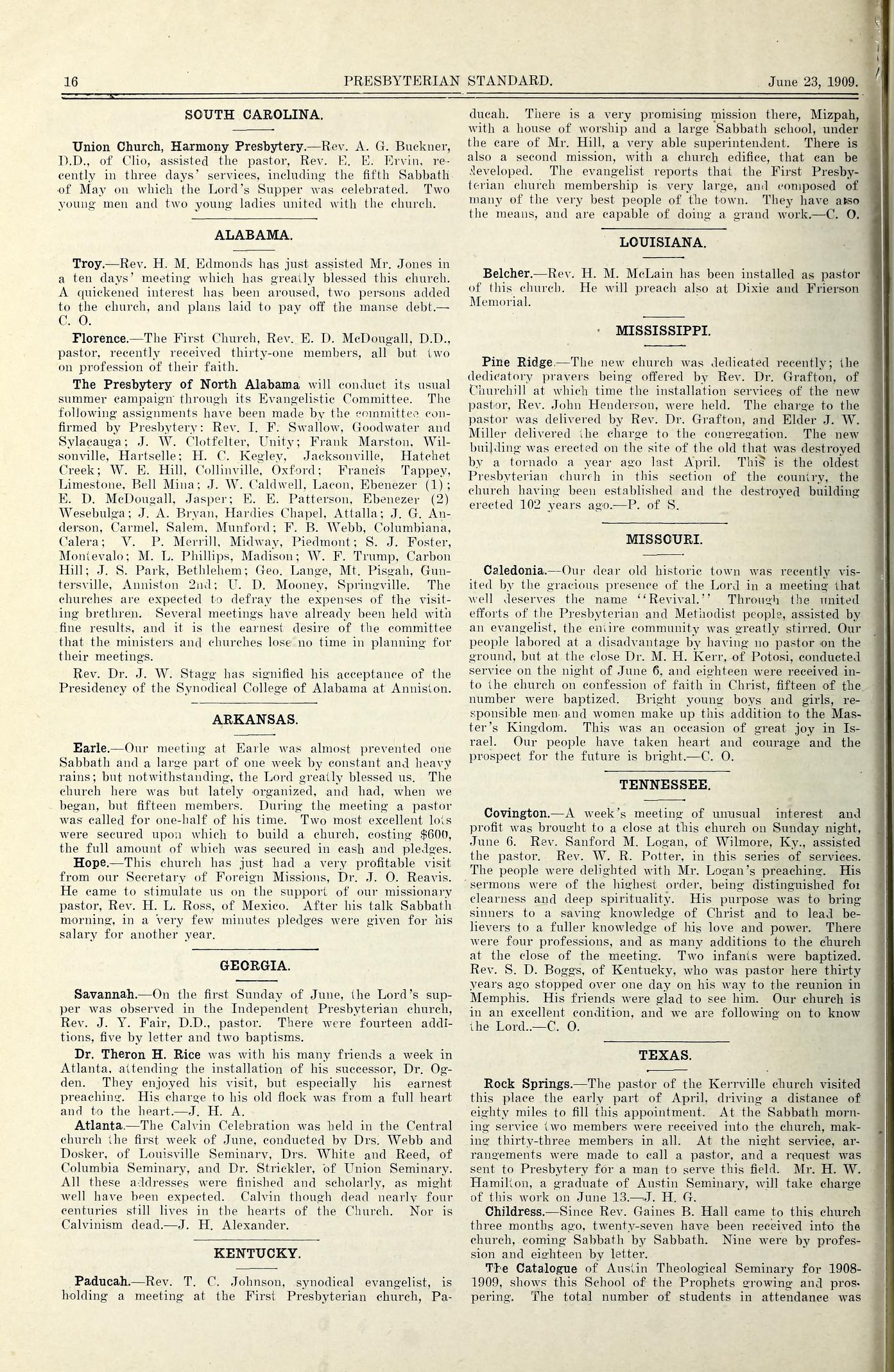 North Alabama Summer Campaign